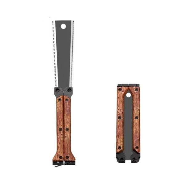 PEIBang Double-Sided Pull Saw,Folding Hand Saw with Handle,Woodworking Tool for Versatile Cuts