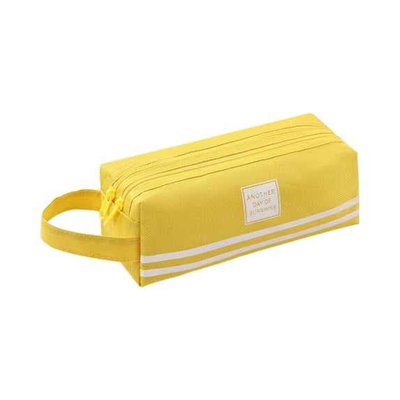 PEIBang Double-layer Zipper Pencil Pouch,Stationery Organizer Bag,Portable Pencil Case Stationery Storage Organizer