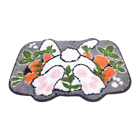 PEIBang Easter Bathroom Rug,Soft and Absorbent Bath Mat Spring Bathroom Decor,Non Slip Floor Mat for Bathroom Kitchen Shower Living Room Bedroom