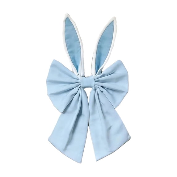 PEIBang Easter Bow with Bunny Ears,Easter Bow for Wreaths Tree Topper Ornament for Spring Easter Day Decorations Indoor Outdoor