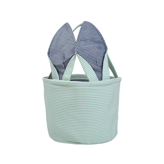 PEIBang Easter Bunny Ear Basket Green Easter Egg Storage Bag Handheld Gift Bag