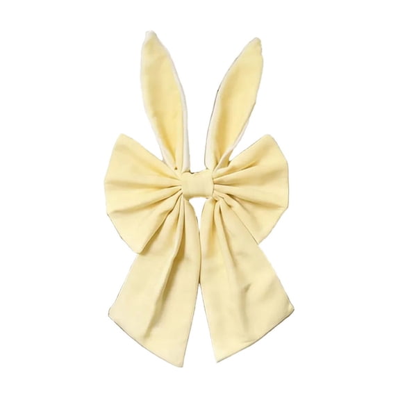 PEIBang Easter Bunny Ears Tree Topper Decorations,Easter Wreath Bow Tree Ornaments for Spring Home Indoor Decoration