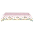 thumbnail image 1 of PEIBang Easter Bunny Eggs Tablecloth 54x108 Inch,Disposable Rectangle Spring Floral Table Cover for Easter Home Party Dining Kitchen Decorations, 1 of 6