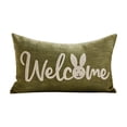 thumbnail image 1 of PEIBang Easter Bunny Embroidered Pillow Case,12x20 Inch Spring Decorative Throw Pillow Cover Square Cushion Cover for Couch, 1 of 6