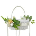 thumbnail image 1 of PEIBang Easter Flower Baskets,Woven Rattan Wedding Basket with Handle and Bow,Rustic Flower Holder for Wedding Party Home Decor, 1 of 6