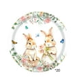 thumbnail image 1 of PEIBang Easter Paper Plates 20 Pack Disposable Dinnerware 9 Inch White for Party Picnic Holiday, 1 of 6