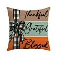 thumbnail image 1 of PEIBang Fall Pumpkin Home Sweet Home Throw Pillow Covers,18 x 18 Inch Autumn Grateful Blessed Harvest Floral Decorations for Sofa Couch, 1 of 6