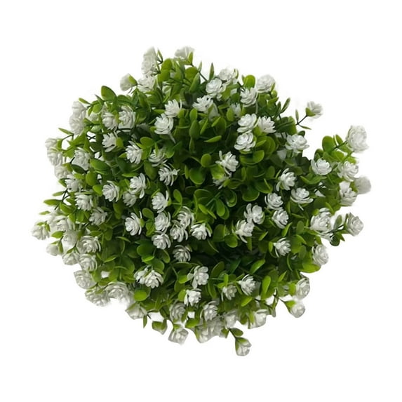 PEIBang Faux Flower Wreath for Front Door,Wildflower Spring Wreath with Green Leaves,Floral Artificial Wreath for Home Wall Wedding Holiday Decor