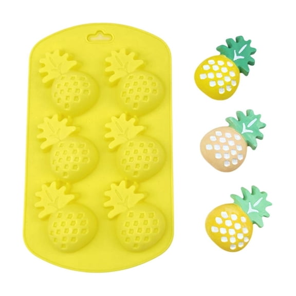 PEIBang Fruit Silicone Mold,Pineapple Shape Mold Baking Tool for Gummy,Chocolate,Ice Cubes,Reusable Candy & Cake Decor