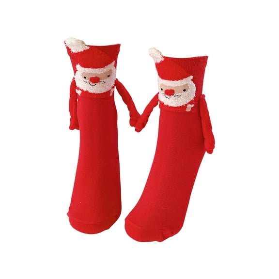 PEIBang Funny Christmas Socks,Magnetic Hand Holding Socks,Christmas Stocking Stuffers for Women Men Couples