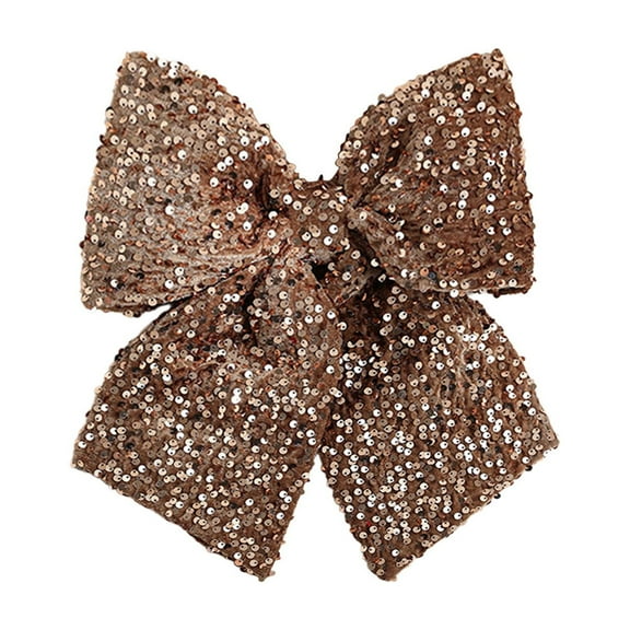 PEIBang Glitter Christmas Bow,11 Inch Sequins Christmas Tree Topper Bow,Big Sparkly Wreath Bowknot Ornament for Holiday Party Garland Wall Decoration