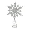 thumbnail image 1 of PEIBang Glitter Snowflake Christmas Tree Topper,Sparkling Xmas Tree Ornament,Snowflakes Christmas Treetop Decor for Holiday Home Party, 1 of 6