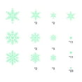 thumbnail image 1 of PEIBang Glow in The Dark Christmas Snowflake Wall Decal,Luminous Christmas Snowflake Wall Stickers for Holiday Decoration and Party Supplies, 1 of 6