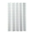 thumbnail image 1 of PEIBang Grid Shower Curtain for Bathroom,31"x71" Shower Curtain Liner with Grommet and 6 Hooks,Waterproof Bathroom Curtain, 1 of 6