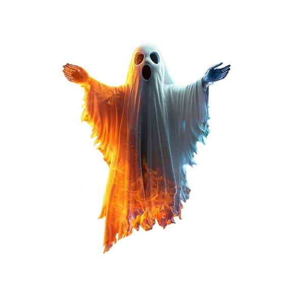 PEIBang Halloween Ghost Window Stickers 12.00 x 8.00 in Colorful PVC Decals for Windows Walls Spooky Decor Easy to Apply Waterproof Indoor Outdoor Party Decoration Set