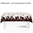 thumbnail image 1 of PEIBang Halloween Horror Blood Handprint Party Set,12.00 x 12.00 in Disposable Tablecloth,6.50 in Paper Plates,4.25 in Cups,Flags for Spooky Holiday Decor, 1 of 2