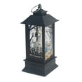 thumbnail image 1 of PEIBang Halloween LED Lantern Portable Hanging Lamp with Flameless Flickering Flame Effect,Retro Pumpkin Skeleton Decoration for Home,Party,Patio,Battery Operated, 1 of 4