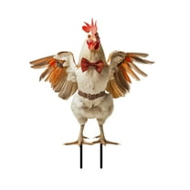 PEIBang Halloween Metal Iron Yard Stake 12.00 Inch Spooky Garden Decor with Pumpkins Bats Witches Easy Ground Insert Weather-Resistant Outdoor Decoration