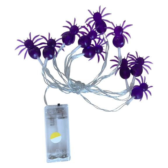 PEIBang Halloween String Lights Decoration,3.28Ft 10 LED Spider String Lights for Indoor Outdoor Halloween Decorations and Party Supplies