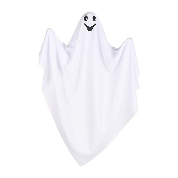 PEIBang Halloween White Ghost Decorations 12.00 Inch Spooky Hanging Ghosts for Indoor Outdoor Porch Patio Yard Party Decor