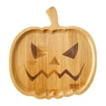 thumbnail image 1 of PEIBang Halloween Wooden Serving Platter,Ghost/Pumpkin Shape Serving Tray,Halloween Wood Charcuterie Board for Fall Dinnerware Supplies, 1 of 5