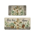 thumbnail image 1 of PEIBang Happy Easter Kitchen Rugs Set of 2,Bunny Rabbits Kitchen Mats Low Profile Floor Mat for Easter Holiday Party Home Decoration, 1 of 6