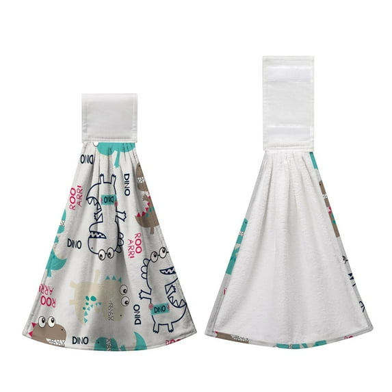 PEIBang Kitchen Hanging Towel,Hand Tie Towels with Loop,Surface Soft Tea Bar Dish Towel for Bathroom Laundry Room Decor