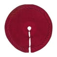 thumbnail image 1 of PEIBang Knitted Christmas Tree Skirt 24 Inches,Red Knit Tree Skirt,Farmhouse Christmas Tree Base Cover for Home Decorations, 1 of 6
