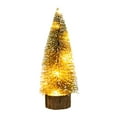 thumbnail image 1 of PEIBang LED Mini Christmas Tree Gold with Lights,Battery Powered Desktop Decor for Home Office Holiday Decoration, 1 of 8