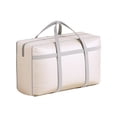 thumbnail image 1 of PEIBang Large Heavy Duty Moving Bags with Zipper Handles,Foldable Storage Bins Clothing Storage Bag for Travel Moving and Home Organization,31"Lx10"Wx20"H,White, 1 of 7