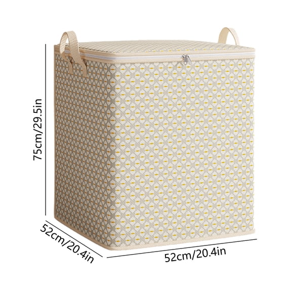 PEIBang Large Storage Bin,Moving Bag with Lid and Reinforced Handles,Heavy Duty Storage Packing Tote for Clothes,Moving Supplies,Large