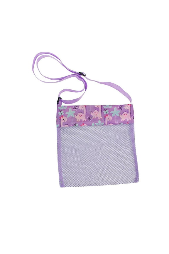 Mesh Beach Bag for Holding Toys,Storage Bag with Adjustable Carrying Straps,Sand Towels Tote for Seashell Collecting