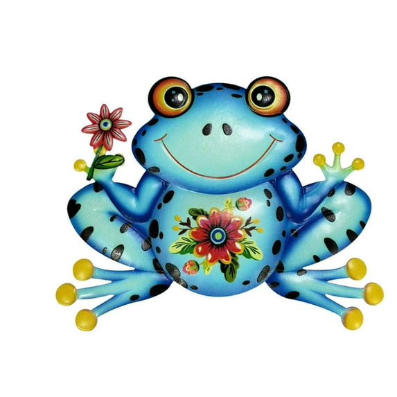 PEIBang Metal Frog Wall Decor,Metal Wall Art Hanging Decorations for Outdoor Fence Garden Yard Patio