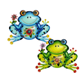 thumbnail image 1 of PEIBang Metal Frogs Wall Sculpture Set of 2,Frogs Wall Art Hanging Plaques for Outdoor Garden Patio Fence Decoration, 1 of 5