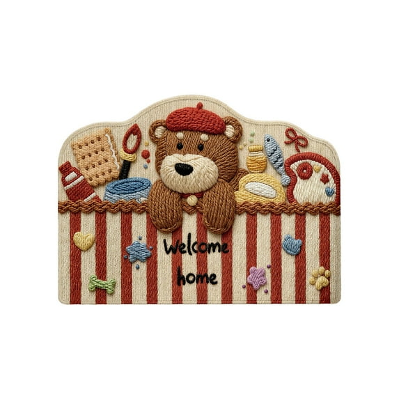 PEIBang Microfiber Bath Rug,Non Slip Absorbent Bath Mat,Soft Floor Mat Cute Animal Carpet for Living Room Bedroom Bathroom Home Decor