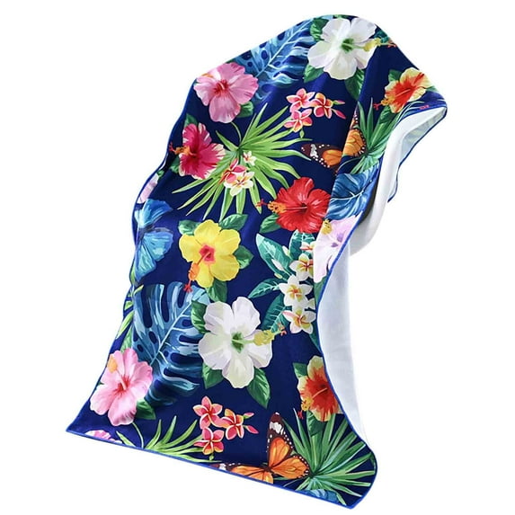 PEIBang Microfiber Thin Flat Beach Towel,Sand Free Quick Dry Compact Towels for Swimming Pool Camping,Beach Accessories