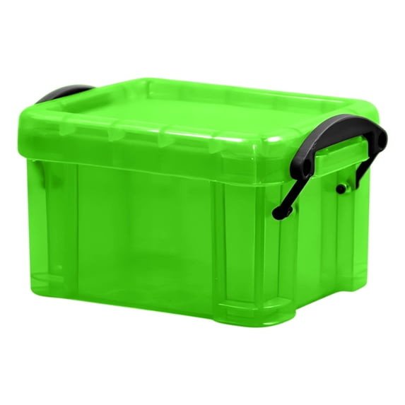 PEIBang Mini Plastic Storage Bins with Lid,Clear Latch Storage Box,Stackable Organizer Container for Crafts,Jewelry Beads,Office Supplies