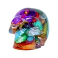 thumbnail image 1 of PEIBang Natural Crystal Gravel Drip Resin Skull Halloween Decor 0.78x0.78x1.18 in Multicolor Ghost Head Craft DIY Gift for Party Scenery Desktop Ornament, 1 of 6