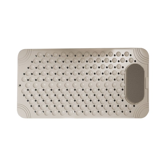 PEIBang Non Slip Bathtub Mat,Anti Slip Shower Mat with Drain Holes Foot Scrubber,Bath Mat for Tub,Quick Drying Bathroom Tub Mat for Wet Area