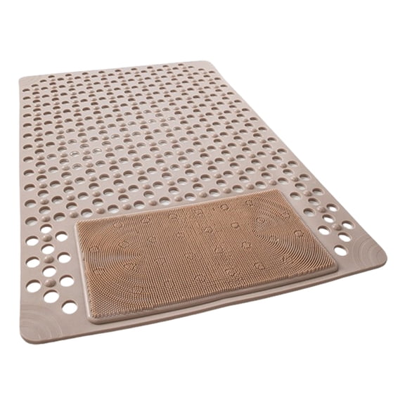 PEIBang Non Slip Shower Mat,16x28 Inch Shower Mats for Inside Shower,Quick Dry Shower Foot Scrubber Mat with Drain Hole and Suction Cups for Bathtub Bathroom