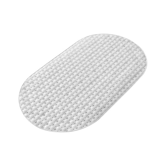 PEIBang Oval Bathtub Mat,Non Slip Shower Floor Pad for Bath Tub with Strong Rubber Suction Cup,Shower Mat for Bathroom
