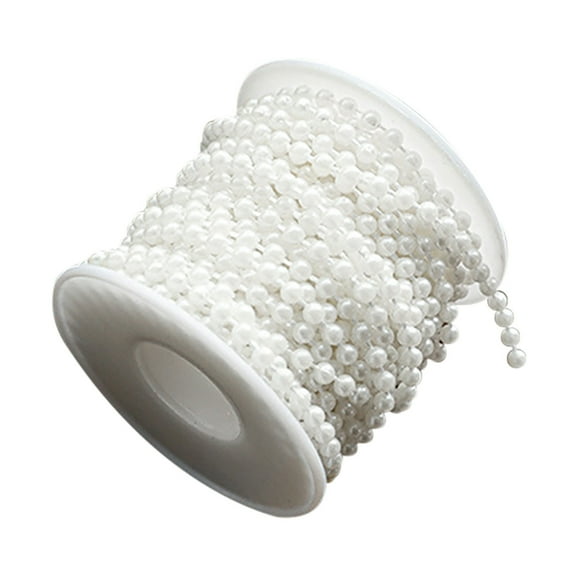 PEIBang Pearl String Chain White Beads for Christmas Tree Wedding Decorations