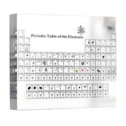 PEIBang Periodic Table with Real Elements Inside,Acrylic Periodic Table Display with 83 Real Elements Samples,Craft Decoration Gift for Teacher,Science Lovers