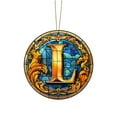 thumbnail image 1 of PEIBang Personalized Christmas Ornaments Custom Initial Letter Name Decor Holiday Gift for Family Home Tree, 1 of 4
