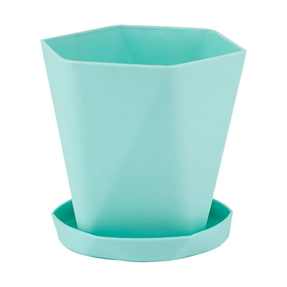 PEIBang Plant Pots with Saucers,Flower Pots with Drainage Holes,Thickened Flower Pot for Indoor Outdoor Garden Plants