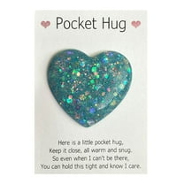 PEIBang Pocket Hug Heart Gifts with Inspirational Greeting Cards,Romantic Gift for Lover Couple Family