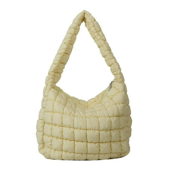 PEIBang Quilted Tote Bag for Women,Quilted Shoulder Bags,Lightweight Puffy Tote Bag,Padding Cloud Crossbody Bag 2025