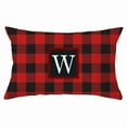 thumbnail image 1 of PEIBang Red Black Plaid Christmas Lumbar Pillow Cover,12X20 Inch Christmas Throw Pillow Covers Winter Holiday Cushion Case Decoration for Sofa Couch, 1 of 3