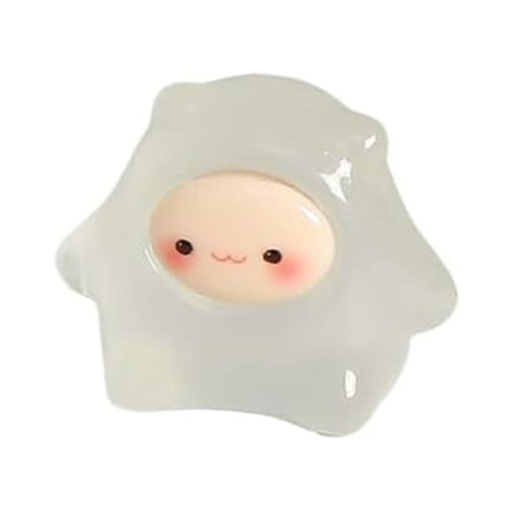 PEIBang Resin Luminous Ghost,Mini Ghost Figurine Glow in The Dark Ghost Statues for Micro Landscape Fairy Garde Craft Accessories
