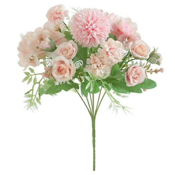 PEIBang Roses Artificial Flower Bouquets,Silk Artificial Flowers Fake Floral Arrangements for Table Centerpiece,Wedding Party Home Decor